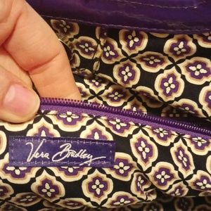 Purple and white Vera Bradley purse